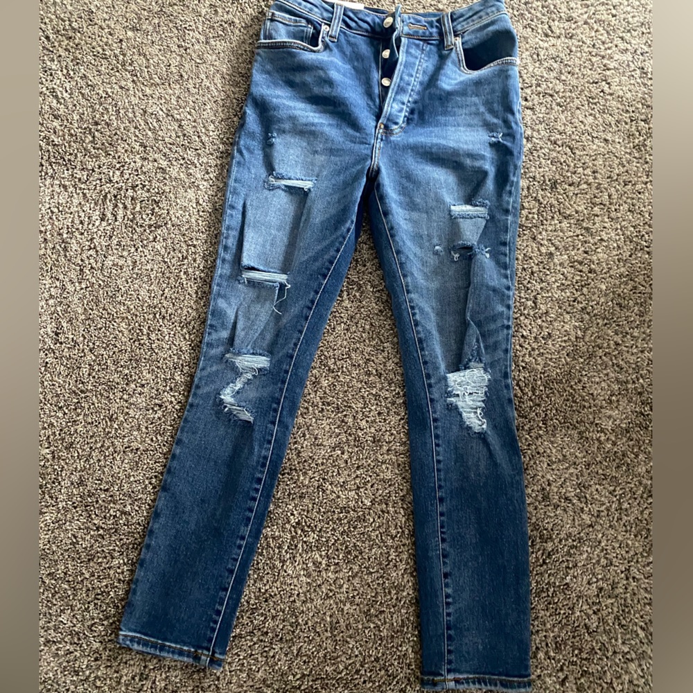 Forever 21 Westwood Distressed Mom Jeans - Picture 3 of 4